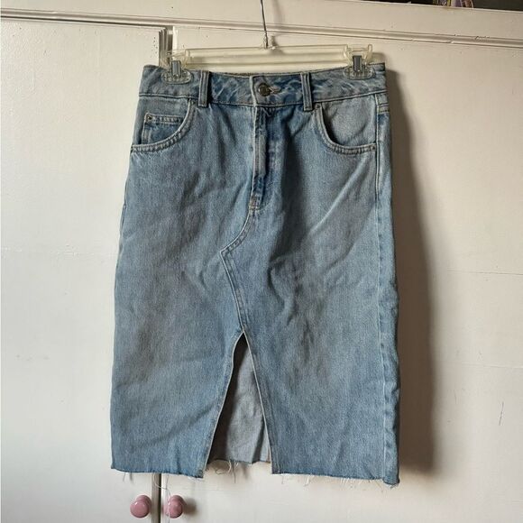 Topshop Moto Denim Skirt - Picture 1 of 4
